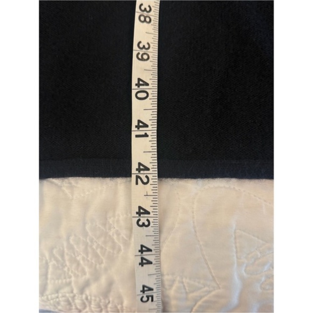 DORFIT Pure Cashmere Scarf Wrap Black Solid Oversized Luxury‎ Accessory - Picture 5 of 6